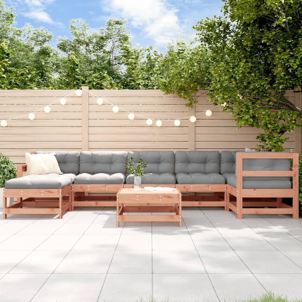 "2026 Promotion" 8-tlg. Garten-Lounge-Set - Sitzgruppe - mit Kissen - Massivholz Douglasie - Gartenmöbelset CC9779