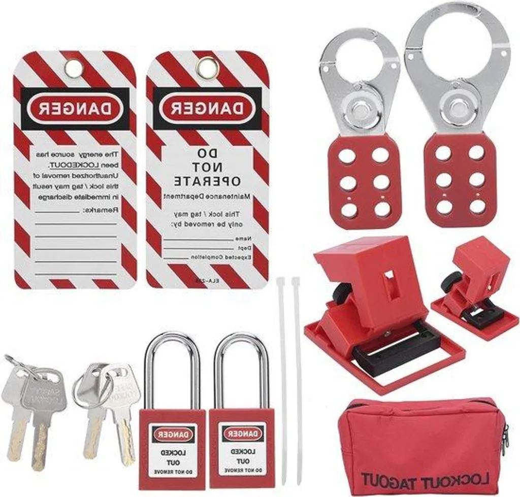 Sécurisez vos Tableaux Électriques avec ce Kit de Cadenas et Hasps LOTO