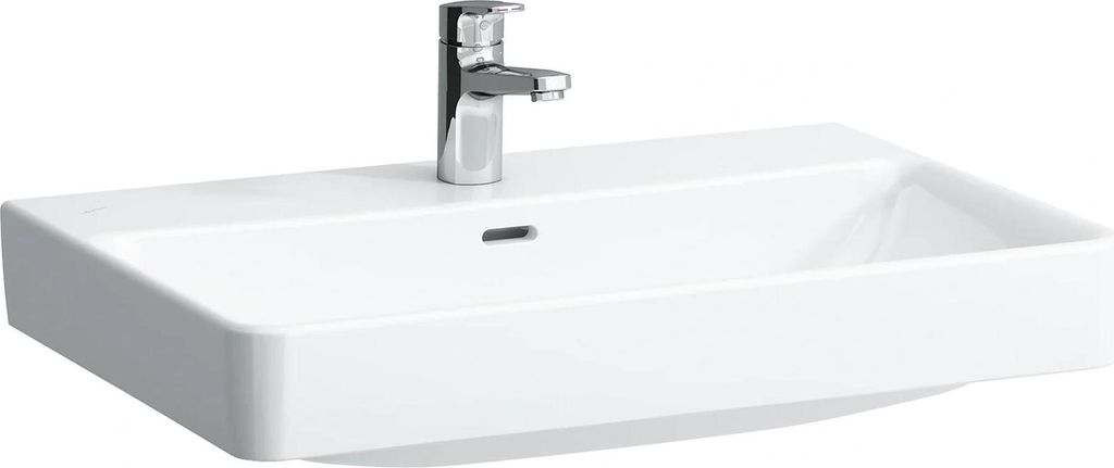 Waschtisch LAUFEN PRO S 700 x 465 mm mit Überlauf, 1 Hahnloch-Ausführung weiß LAUFEN