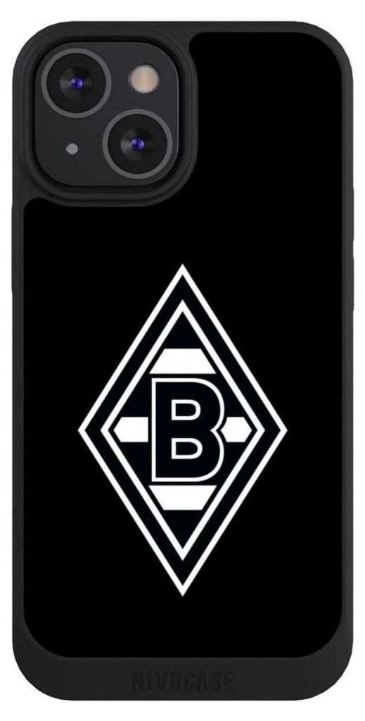 NIVOCASE Handyhülle für Apple iPhone 13 Mini Hülle NIVOpure Case Schwarz Borussia Mönchengladbach Gladbach Wappen