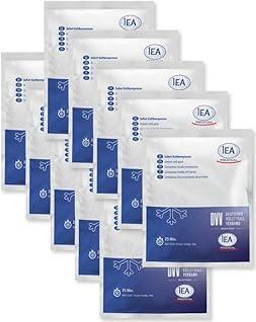 Sofort-Kälte-Kompresse (15,3 x 12,7 cm) 10 Stück | Einmal-Kühlpacks für Prellungen, Insektenstiche und andere Verletzungen | Einfach verwendbar...