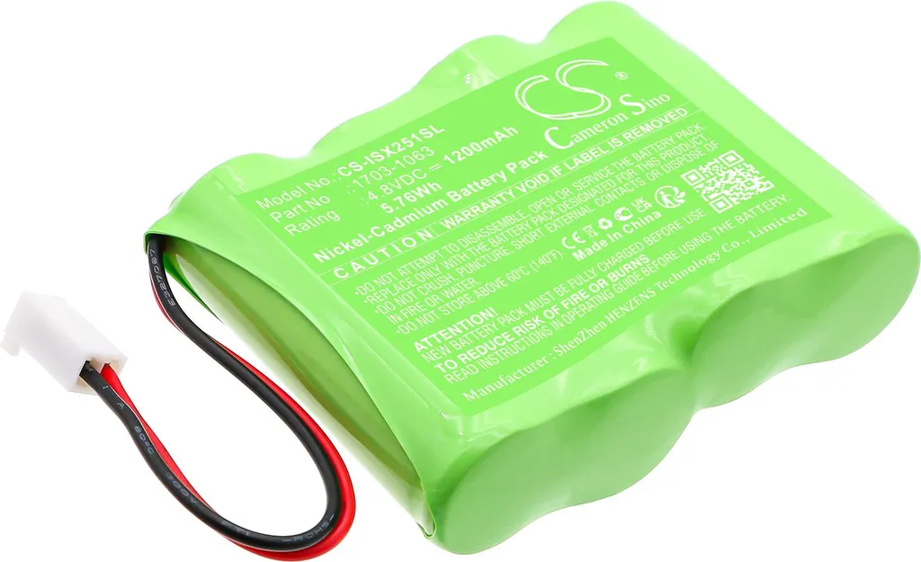 Batteria Sostitutiva 1703-1063 per MX251 | TECHTEK 1200mAh 4.8V