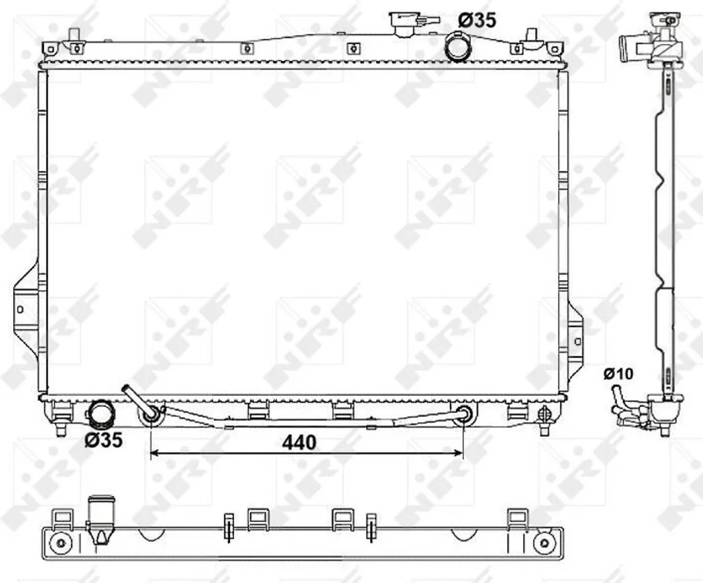 Radiateur de refroidissement pour Hyundai iX55 - Pièce moteur NRF