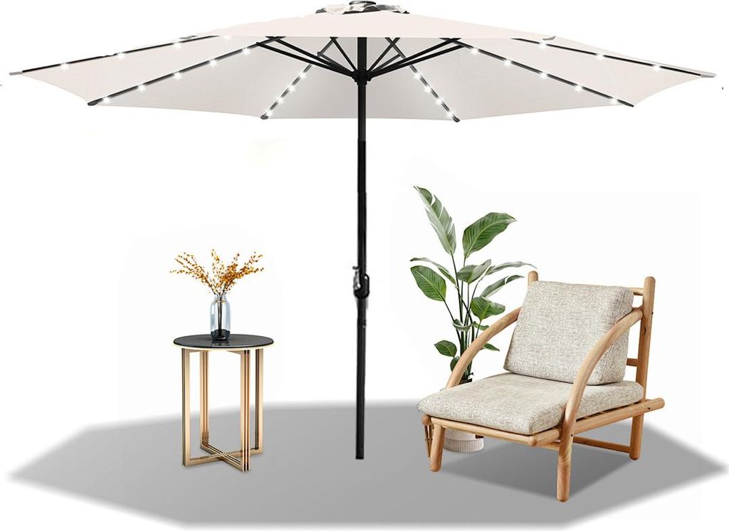 Faziango 3.5m Sonnenschirm UV50+ Sonnenschutz Gartenschirm Produktbild 
