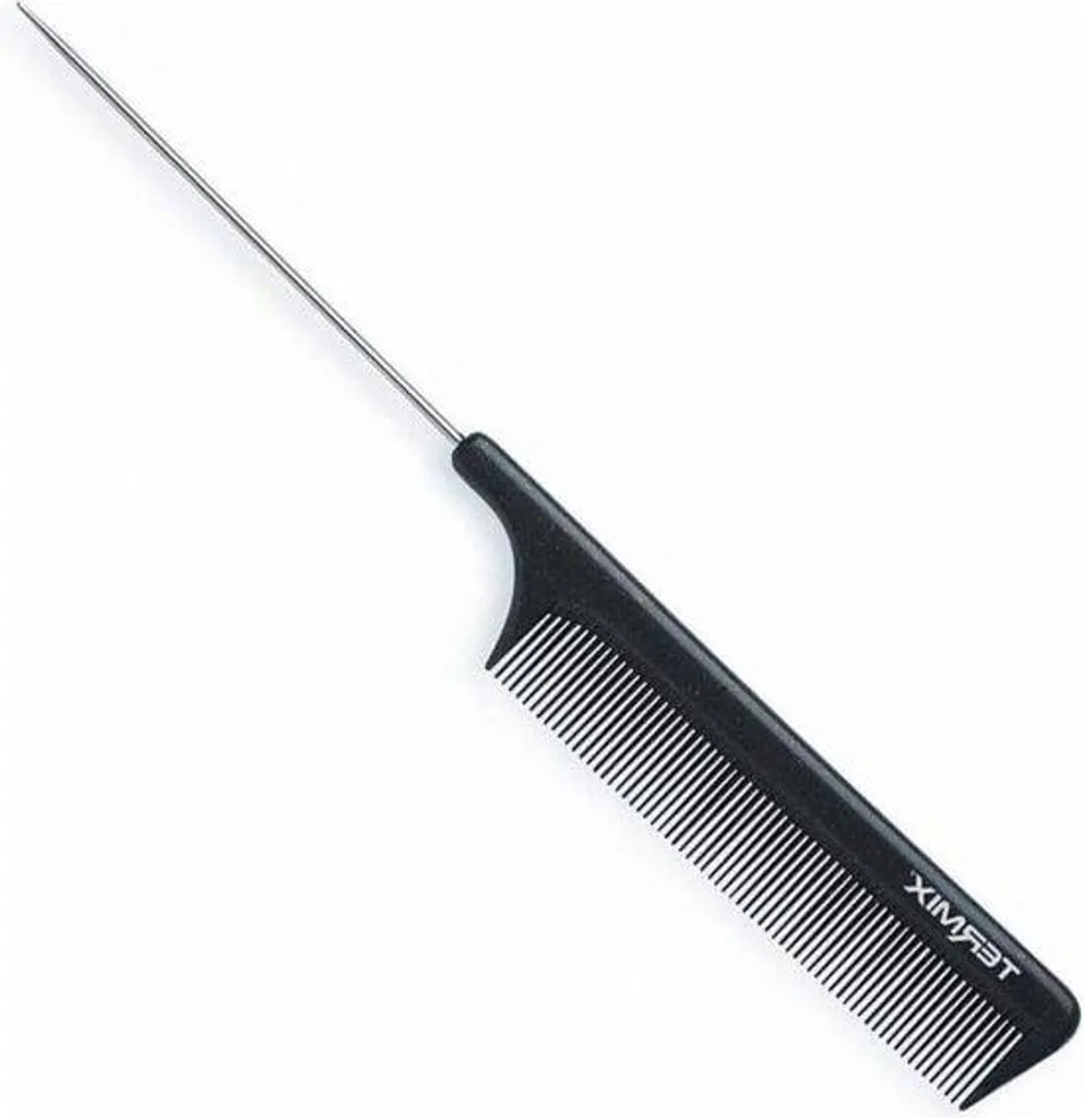 Peigne en titane avec dents métalliques résistantes aux produits - 18cm