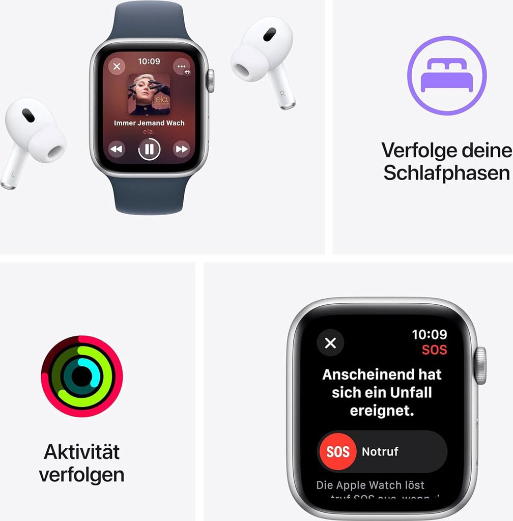 APPLE Watch SE GPS + Cellular 44mm Midnight Aluminium Case Obrázek produktu 10