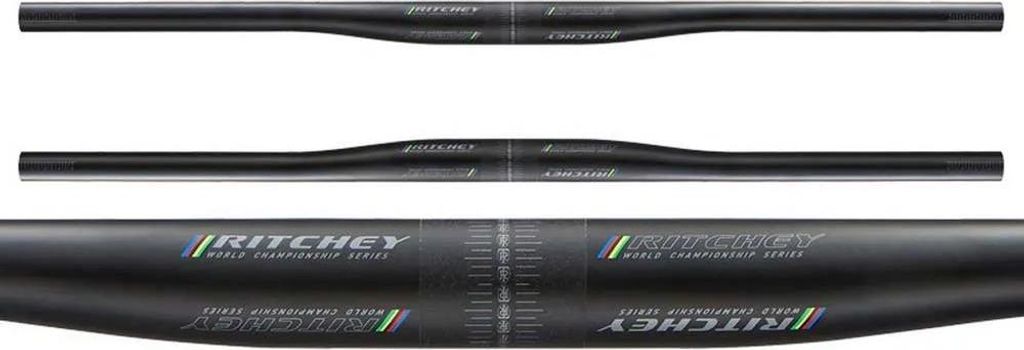 Ritchey WCS Carbon 2X Flat Lenker, 31.8mm, 710x+/-5mm, 9°/0°, matte carbon UD
