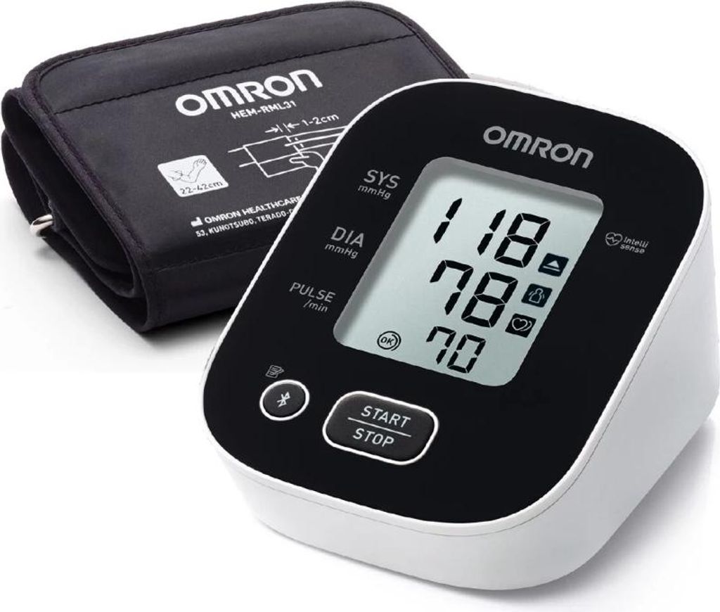 Omron M2 Intelli IT+, Horné rameno, Automatické, Čierna, 1 Obrázok produktu 