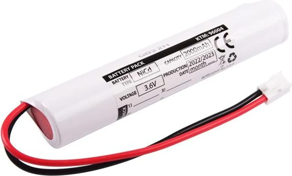 Batterie 3.6V 2000mAh HT Orion II Haute Température Réf 96004 NiCd