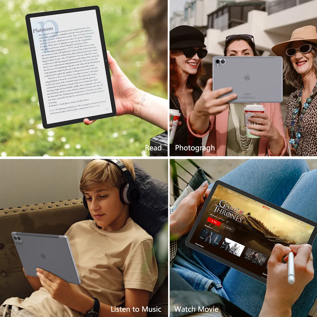 Tablette Tactile pour Streaming et Télétravail Écran Full HD - 10