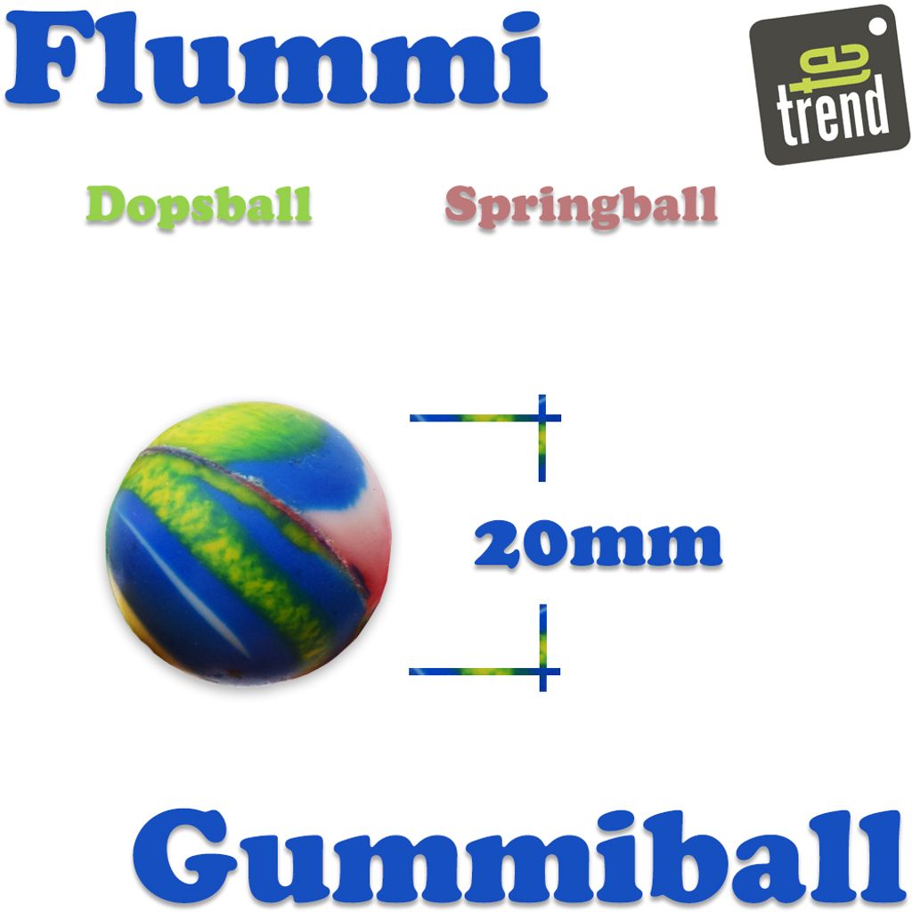 100 x Flummi 27mm gemischt Springball Dopsball Bouncing Ball Mitgebsel 
