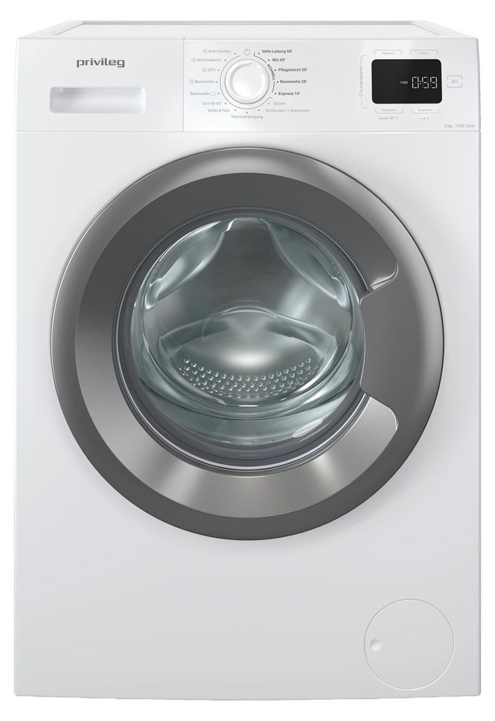 Privileg PMWF 954A Waschmaschine 9kg Steam Quick Cycles Produktbild 