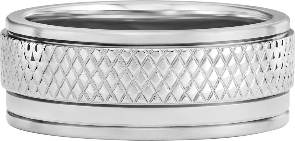 Fossil JF04768040516 Herren Ring Edelstahl Silber 67 (21.3) Produktbild 