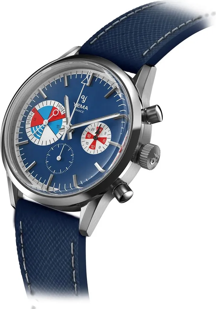 Yema Yachtingraf Croisière Meca-Quartz Montre Homme Vintage Chic