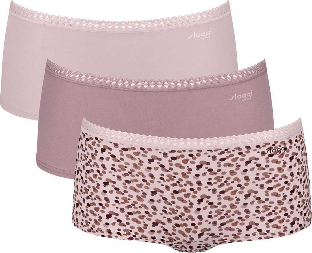 sloggi Damen Langer Boxer Blue GO Crush 3-Pack multiplecolours1 - Größe M