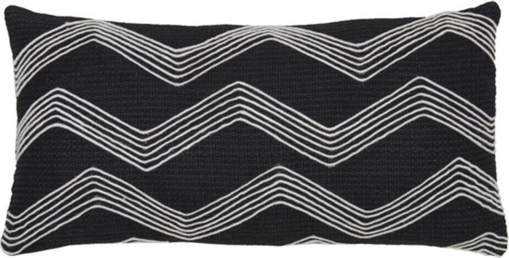 Light & Living - Dekokissen MACKEY - 60x30x10cm - Schwarz