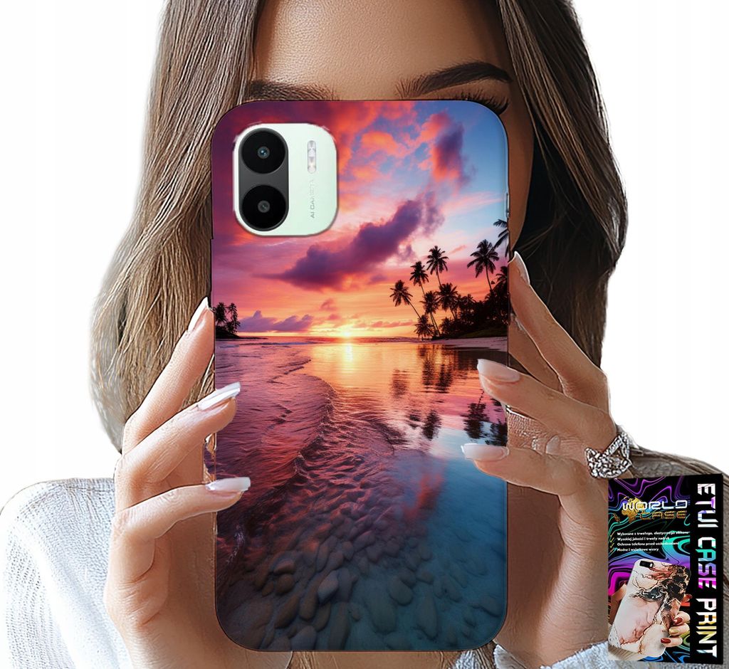 Fall Für Xiaomi Redmi A1 - Strandurlaub Insel Schöne Aussicht + Glas