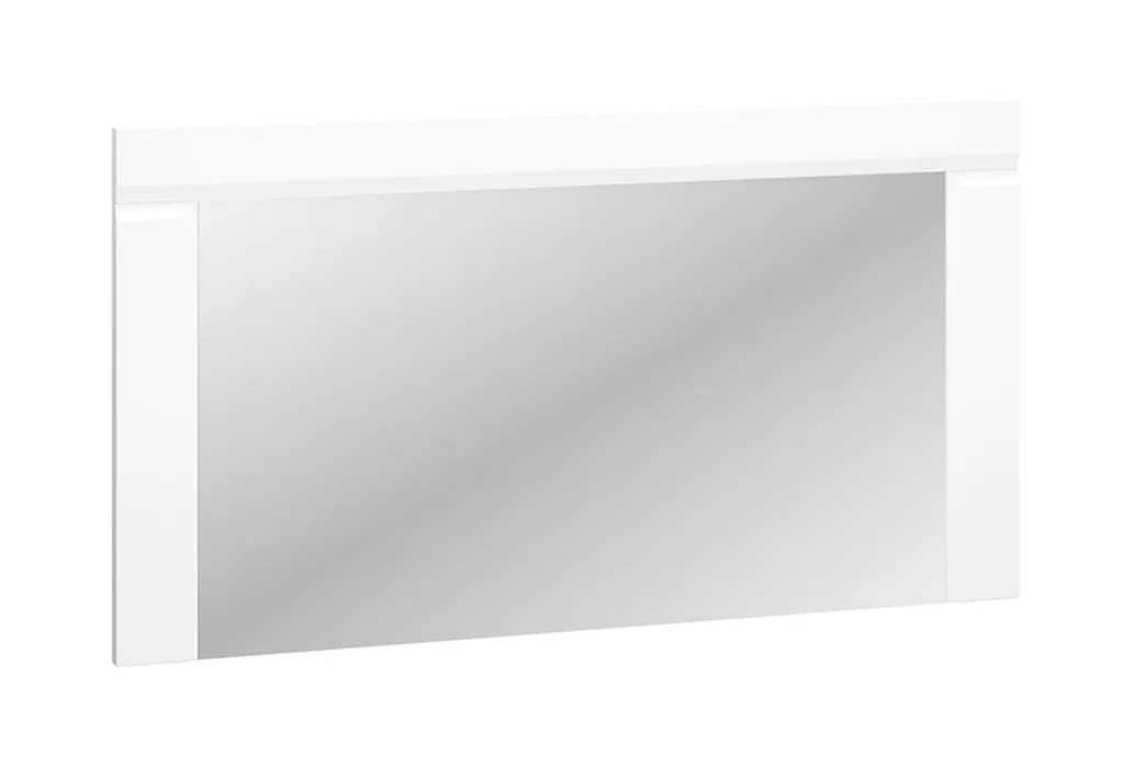 Miroir décoratif blanc CARYS - Grand miroir mural pour chambre et hall