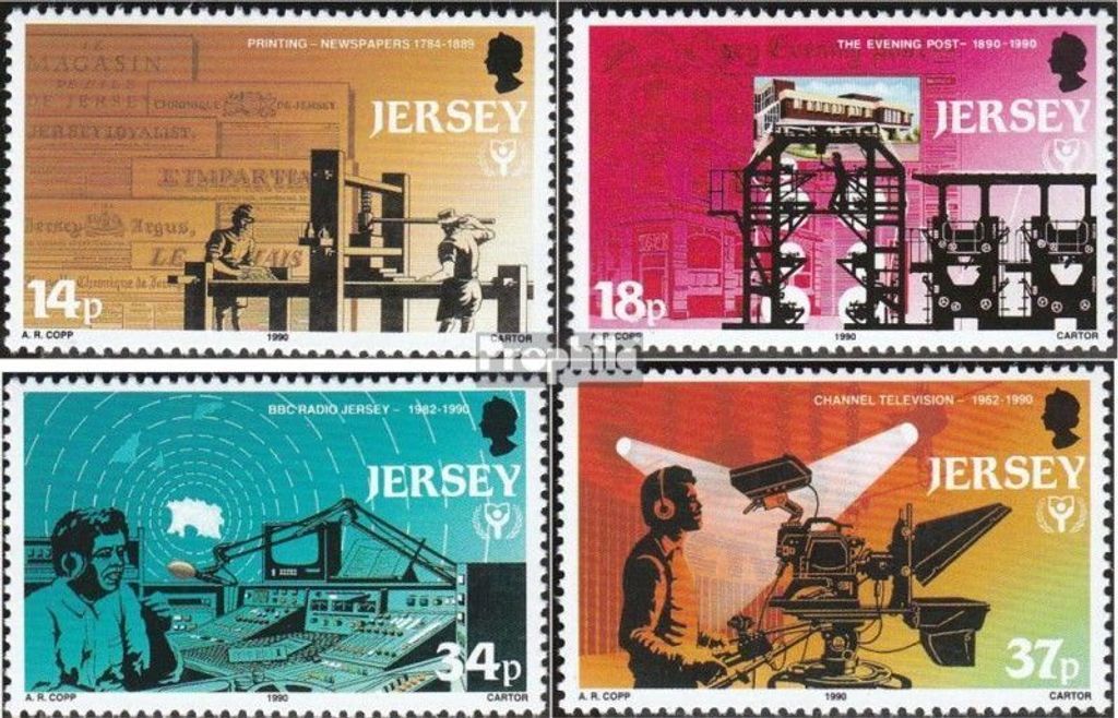 Briefmarken GB - Jersey 1990 Mi 520-523 (kompl.Ausg.) postfrisch Presse