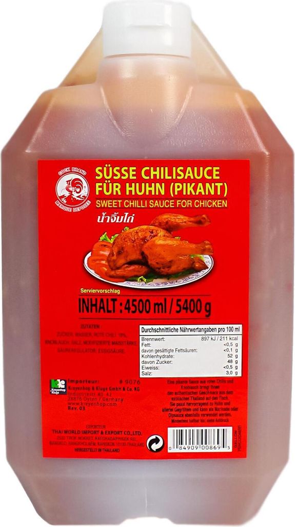 Cock Süsse Chilllisauce Kanister 4,5L