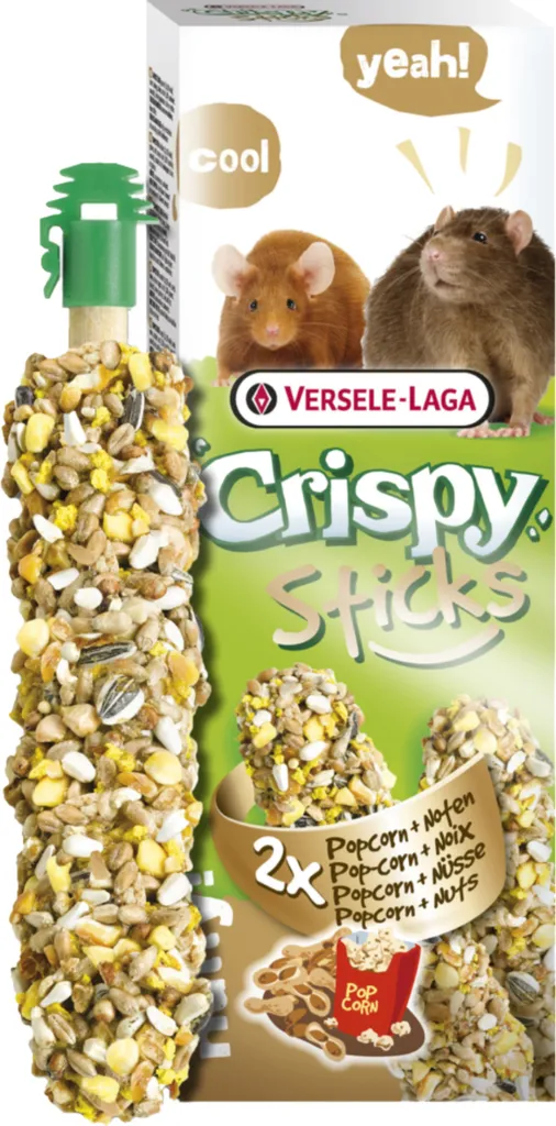 Snack Stick Ratti e Topi Popcorn & Noci 110g - Versele-Laga Crispy - 2