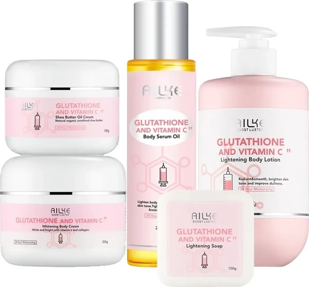 Trattamento Illuminante Viso 5 in 1: Glutatione e Vitamina C Premium