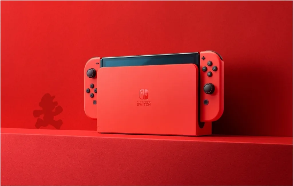 Nintendo Switch modèle OLED Édition Mario Rouge avec écran 7 pouces - 5