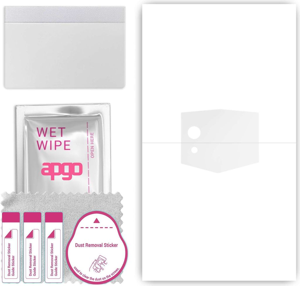 apgo Rückseite Schutzfolie, klar, kompatibel mit Cubot Pocket 3, Hinten Hydrogel-Displayschutzfolie mit Positionierhilfe, kratzfest, einfache Montage