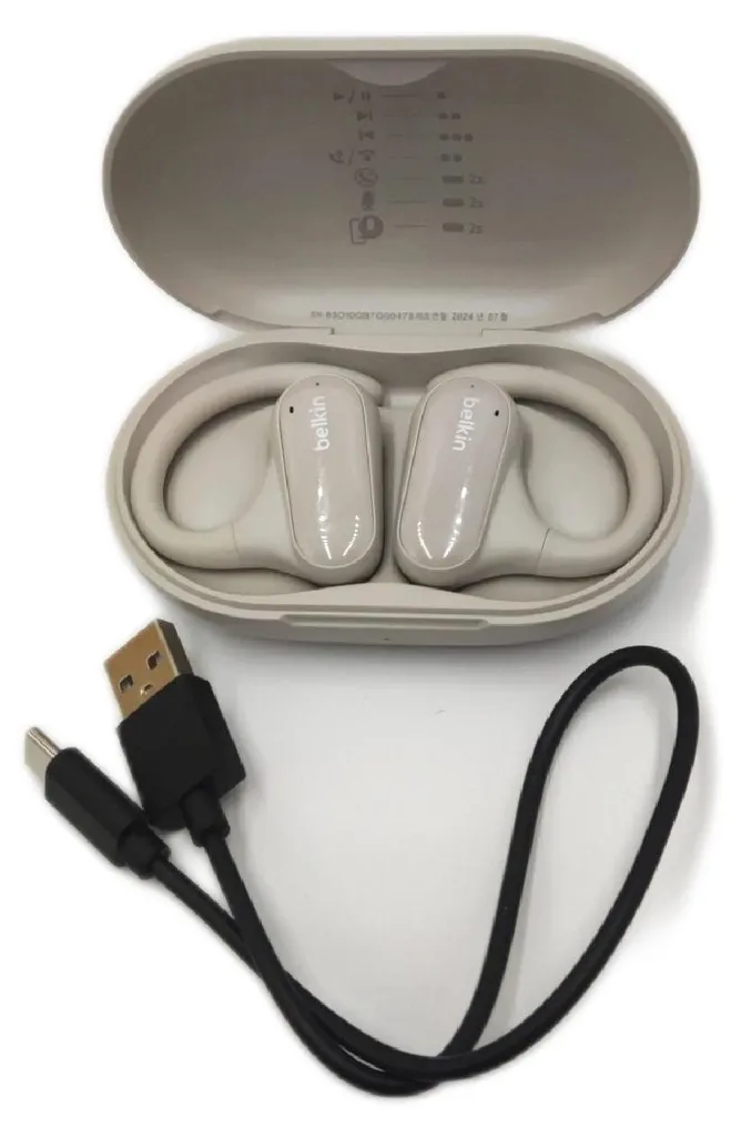 Belkin SoundForm ClearFit Casque TWS Bluetooth avec Micro Intégré Sable - 12