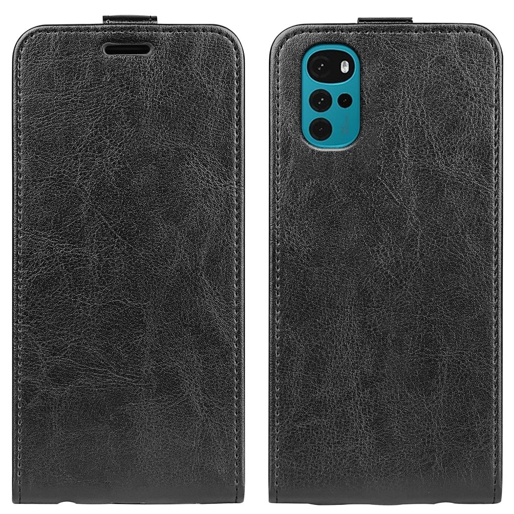 Flip Handy Tasche Schwarz für Motorola Moto G22 Hülle Case Cover Etui Schutz Neu