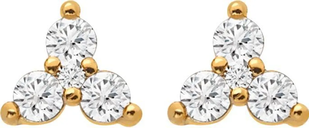 Boucles d'oreilles Clous Hot Diamonds HD X JJ en Argent et Topaze