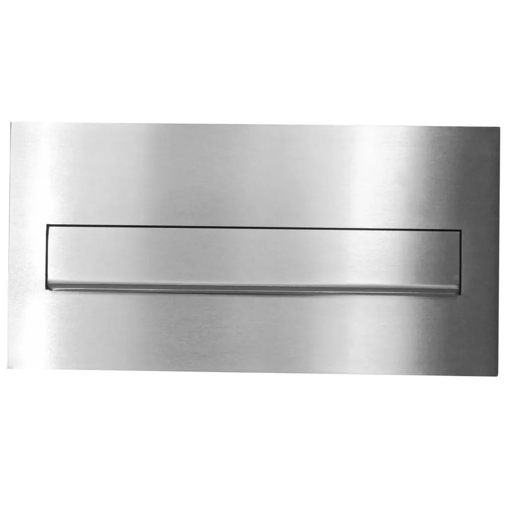 Boîte aux lettres murale à encastrer inox 6PN avec profondeur variable