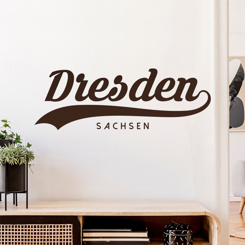 Dresden Sachsen Wandtattoo Wandaufkleber Wall Sticker - Dekoration, Küche, Wohnzimmer, Schlafzimmer, Badezimmer
