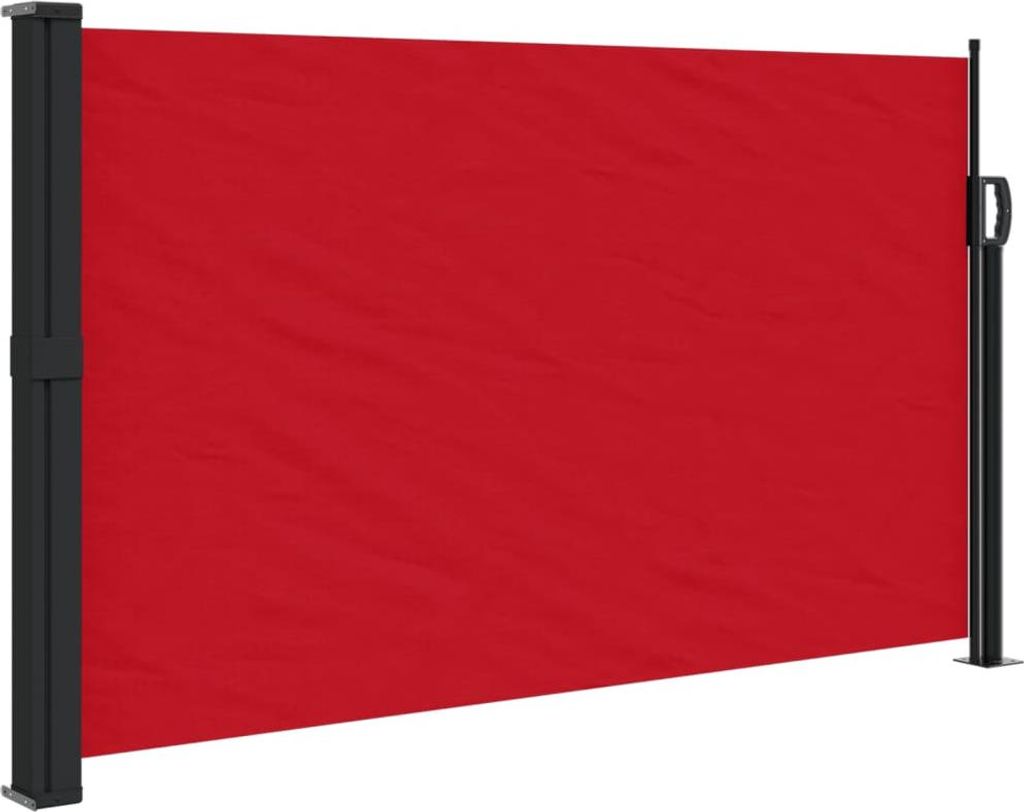 vidaXL Seitenmarkise Ausziehbar Rot 120x600 cm