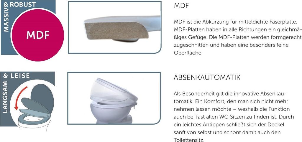 Deska sedesowa SCHÜTTE z mechanizmem cichego domykania Zdjęcie produktu 19