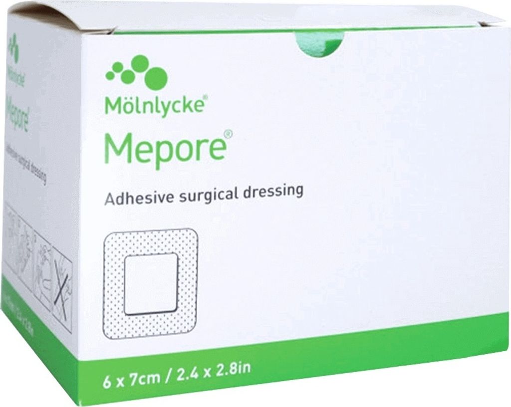 Medicazione Mepore 6 x 7 cm - 60 pz. Immagine del prodotto 