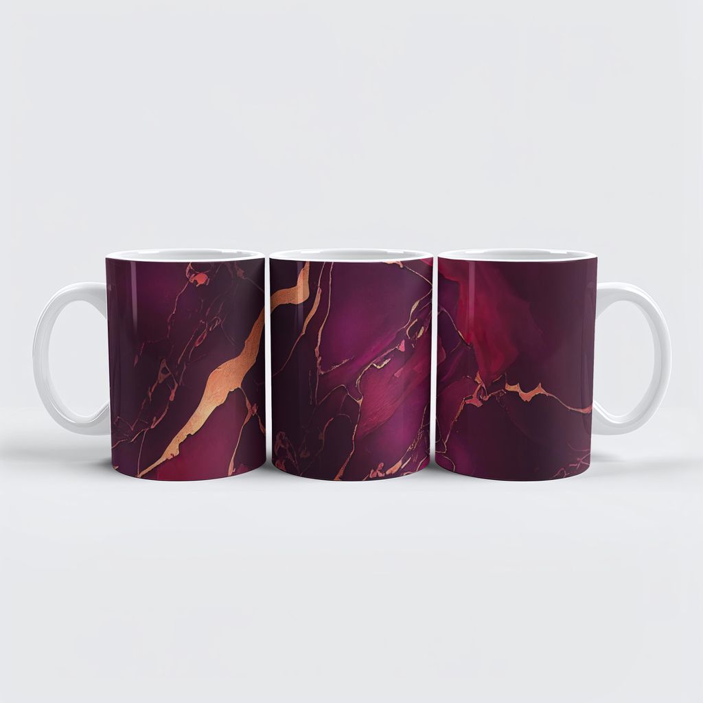 raxxa Premium-Tasse "Burgund Gold Marble"