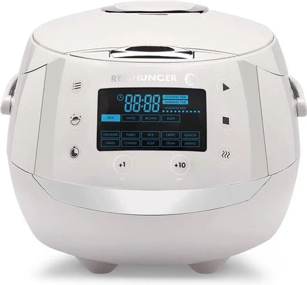 Autocuiseur de riz et légumes vapeur multifonction compact blanc