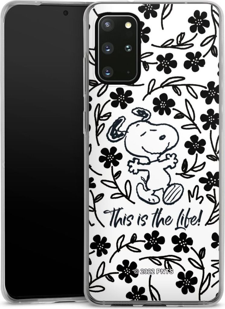 DeinDesign Slim Hülle für Samsung Galaxy S20 Plus 5G Silikon Case Ultra Dünn Handyhülle Blumen Peanuts Snoopy
