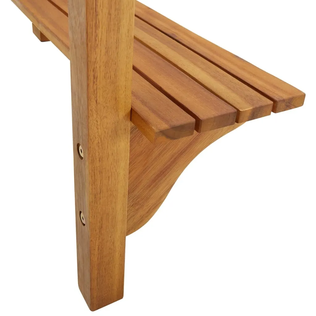 Tavolo Bar Balcone Legno Acacia 90x37 cm - Il Top per il Tuo Aperitivo - 9