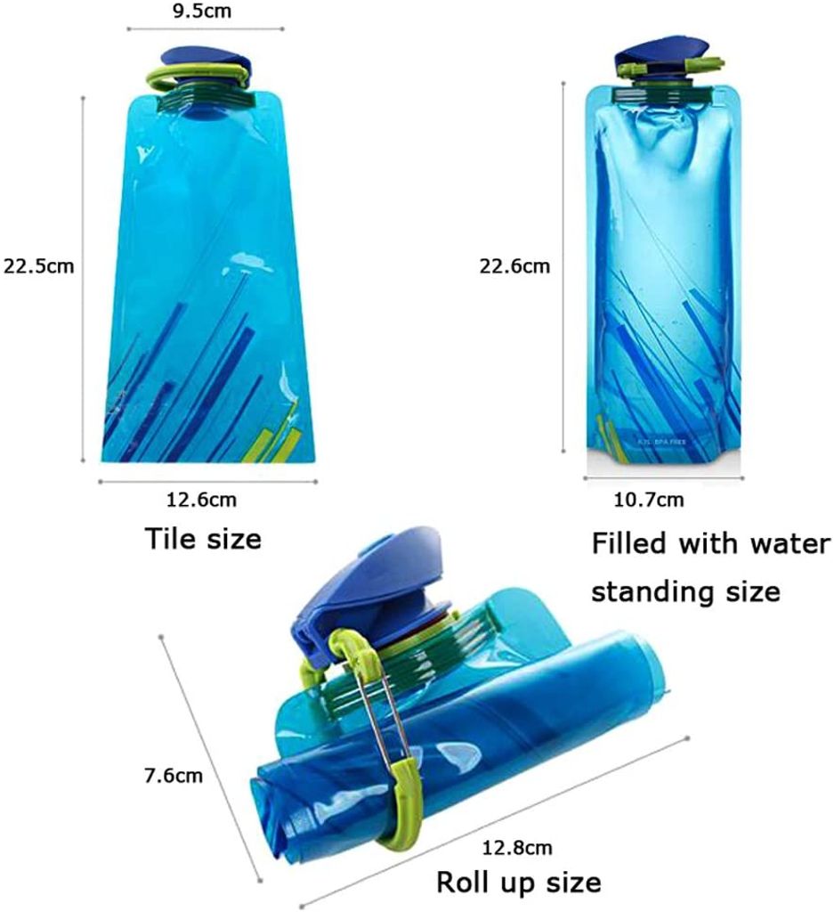 700ML Faltbare Wasserflaschen Trinkflasche