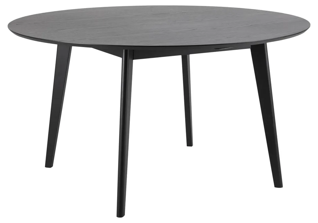 Table de salle à manger Roxby Ø140 cm noire en bois design scandinave - 8