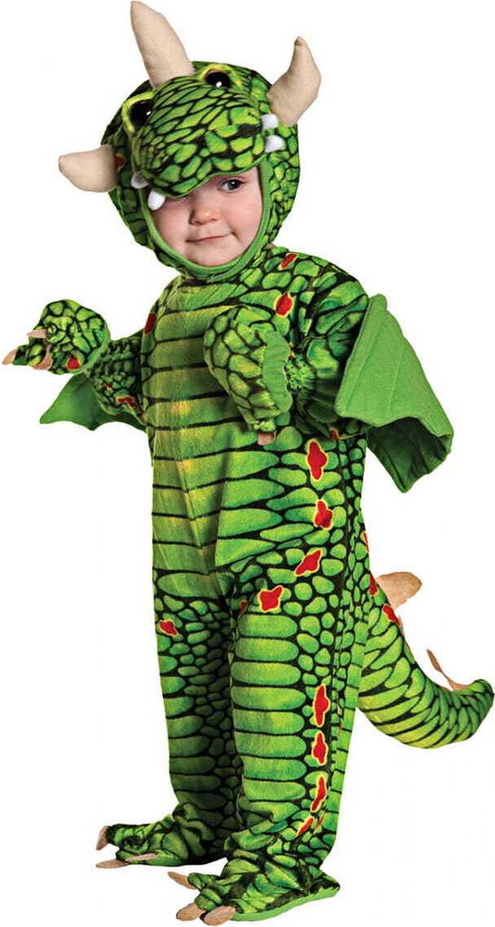Drachen Faschings Kostüm für Kleinkinder Größe: M