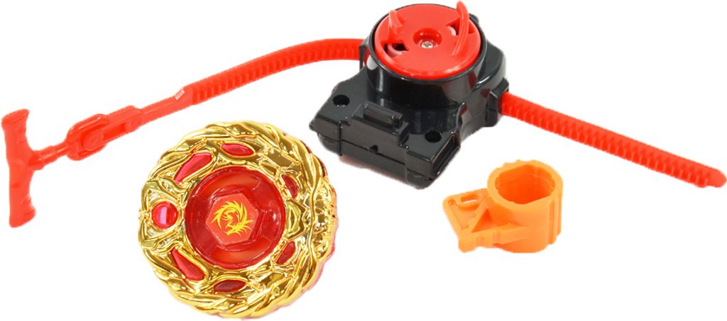 2x KAMPFKREISEL Silber + Gold mit Starter für BEYBLADE Produktbild 3