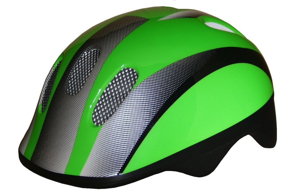 VENTURA Green Stripes Fahrradhelm - Kinderhelm (731002)