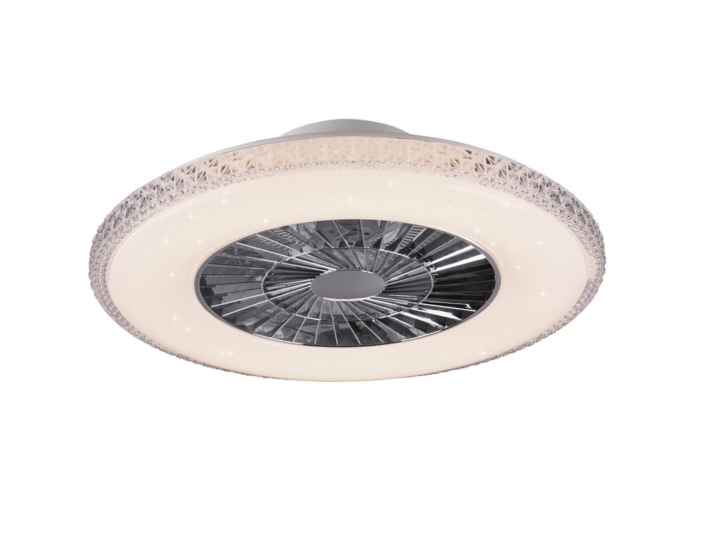Wentylator sufitowy z lampą LED HARSTAD R62412106 srebrny Zdjęcie produktu 