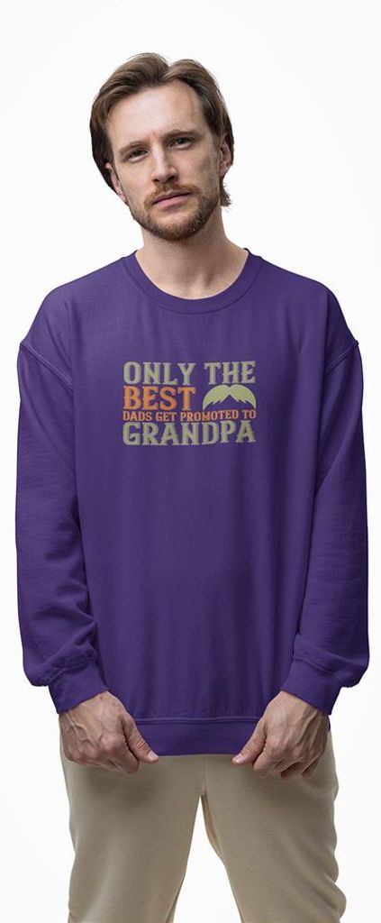 D&B Design Uni Pullover SWST00015 Grandpa Lila-Größe M