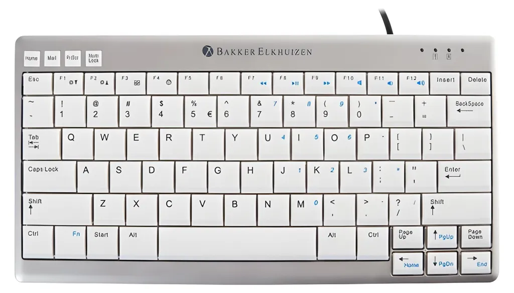 BakkerElkhuizen UltraBoard 950 Clavier Bluetooth Slim Layout DE Gris