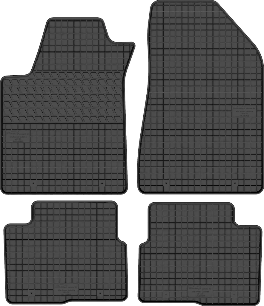 Set Tappeti Gomma Giulietta 940: Alta Resistenza e Pulizia Rapida