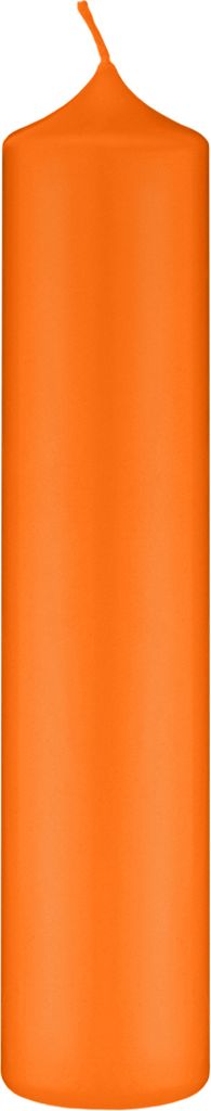 Altarkerzen, Kaminkerzen Mandarin Orange 250 x Ø 60 mm, 4 Stück, Kerzen mit Dornbohrung in RAL Kerzengüte Qualität